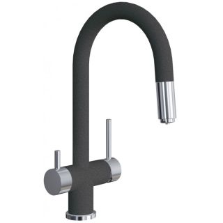 Смеситель для кухни Florentina Маэстро с подключением под фильтр чёрный